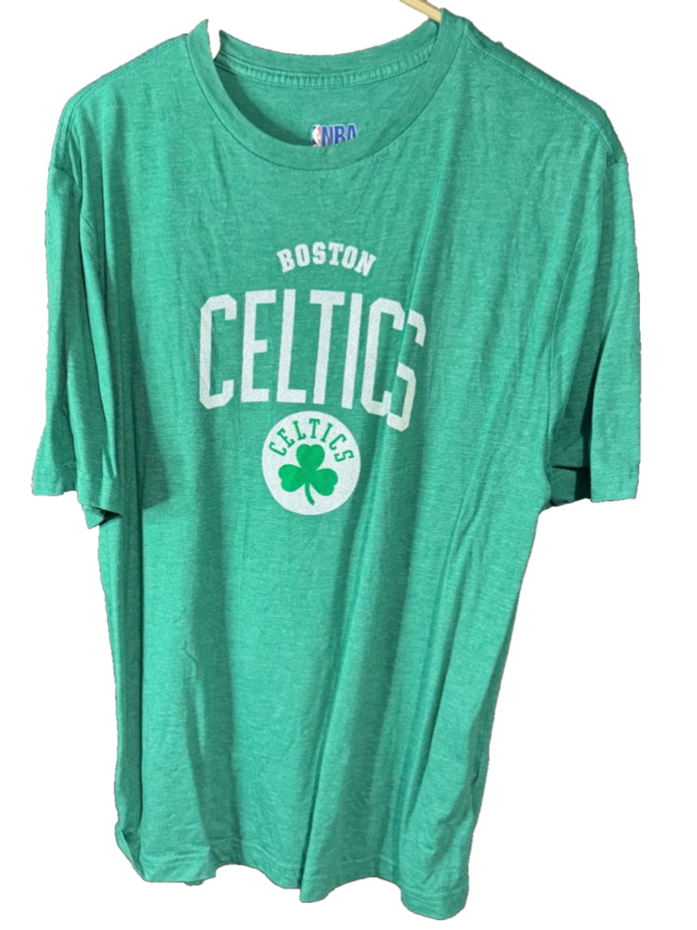 Boston Celtics Short Sleeve T-Shirt Men Size L NBA Green